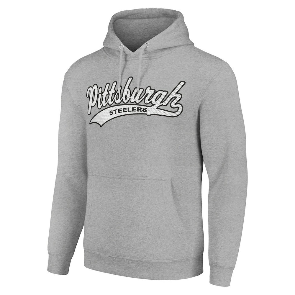 Pittsburgh Steelers Starter Unisex Tailsweep Pullover Hoodie - Heather Gray Hoodies