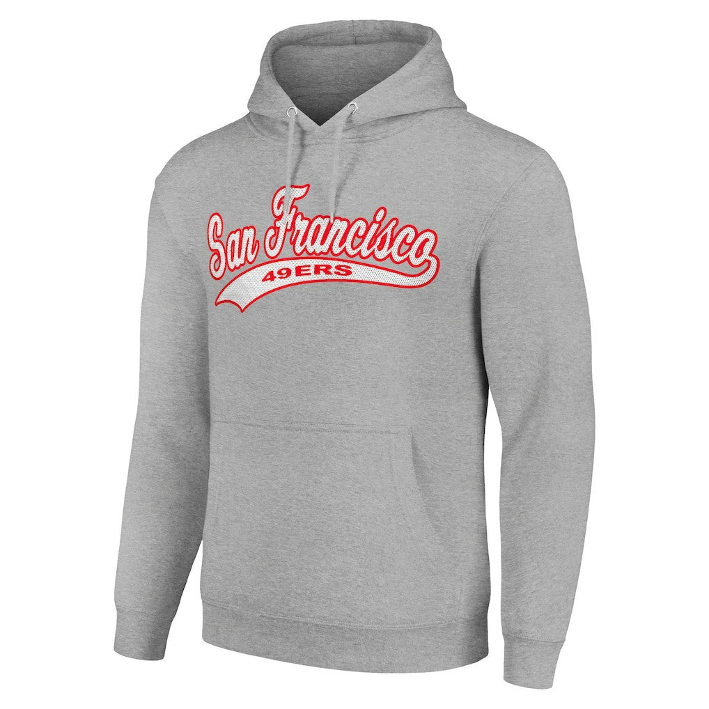 San Francisco 49ers Starter Unisex Tailsweep Pullover Hoodie - Heather Gray Hoodies