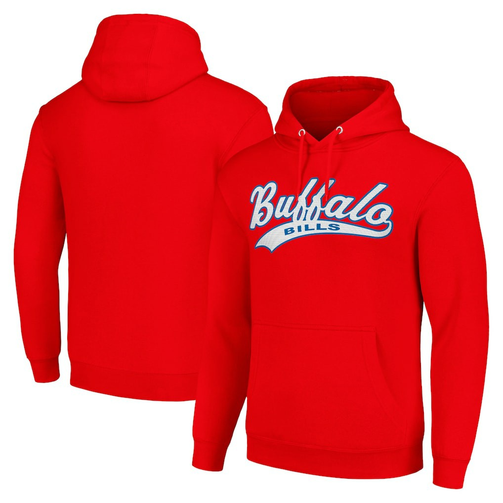 Buffalo Bills Starter Unisex Tailsweep Pullover Hoodie - Red Hoodies