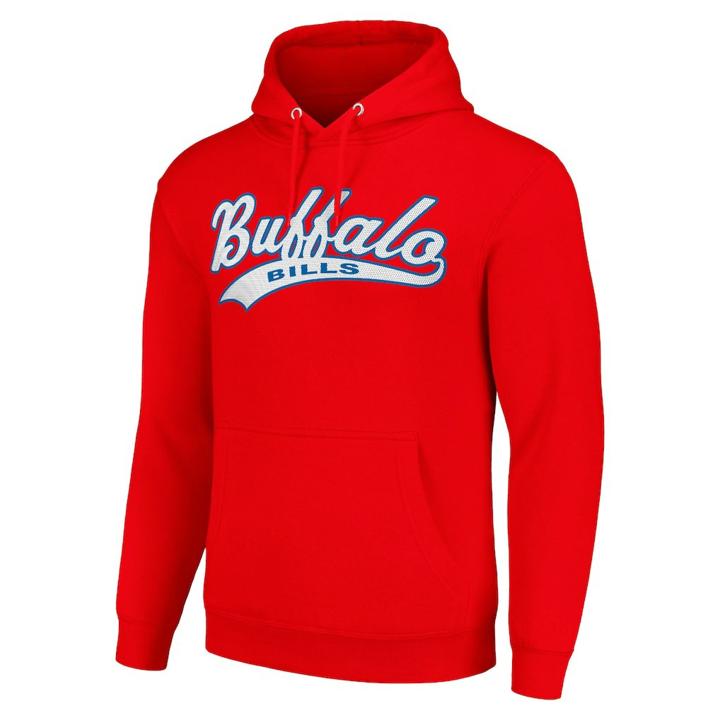 Buffalo Bills Starter Unisex Tailsweep Pullover Hoodie - Red Hoodies