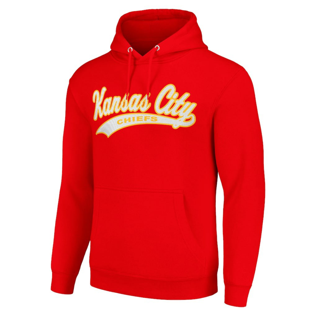 Kansas City Chiefs Starter Unisex Tailsweep Pullover Hoodie - Red Hoodies