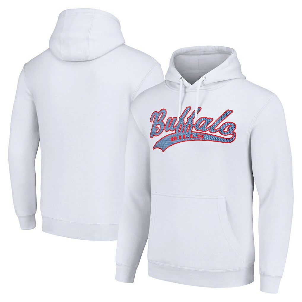Buffalo Bills Starter Unisex Tailsweep Pullover Hoodie - White Hoodies