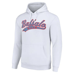 Buffalo Bills Starter Unisex Tailsweep Pullover Hoodie - White Hoodies
