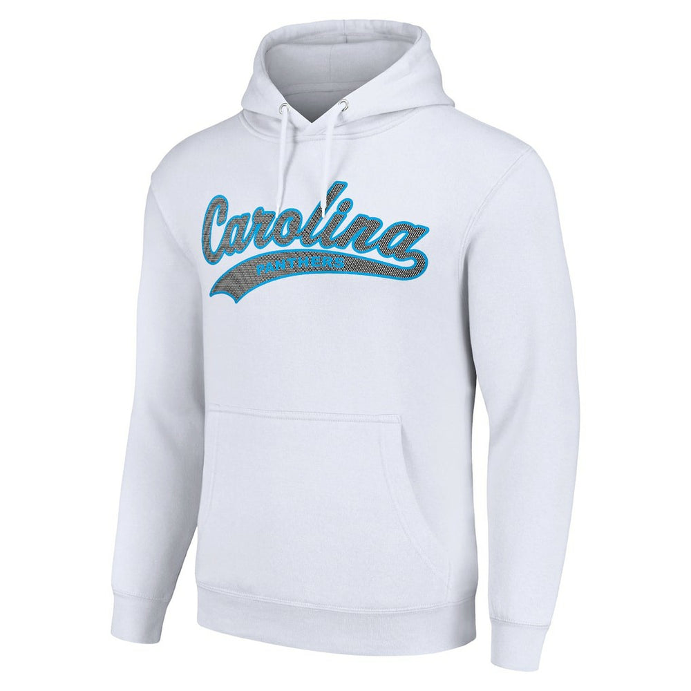 Carolina Panthers Starter Unisex Tailsweep Pullover Hoodie - White Hoodies