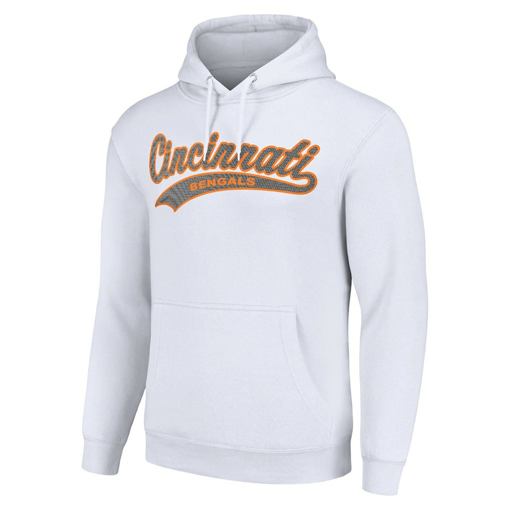Cincinnati Bengals Starter Unisex Tailsweep Pullover Hoodie - White Hoodies