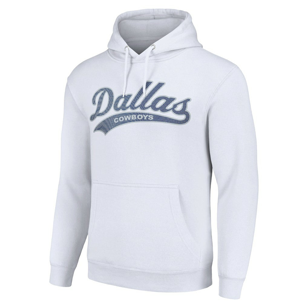 Dallas Cowboys Starter Unisex Tailsweep Pullover Hoodie - White Hoodies