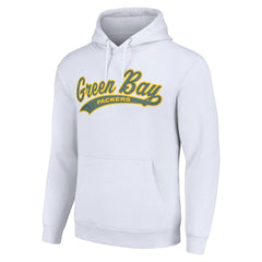 Green Bay Packers Starter Unisex Tailsweep Pullover Hoodie - White Hoodies
