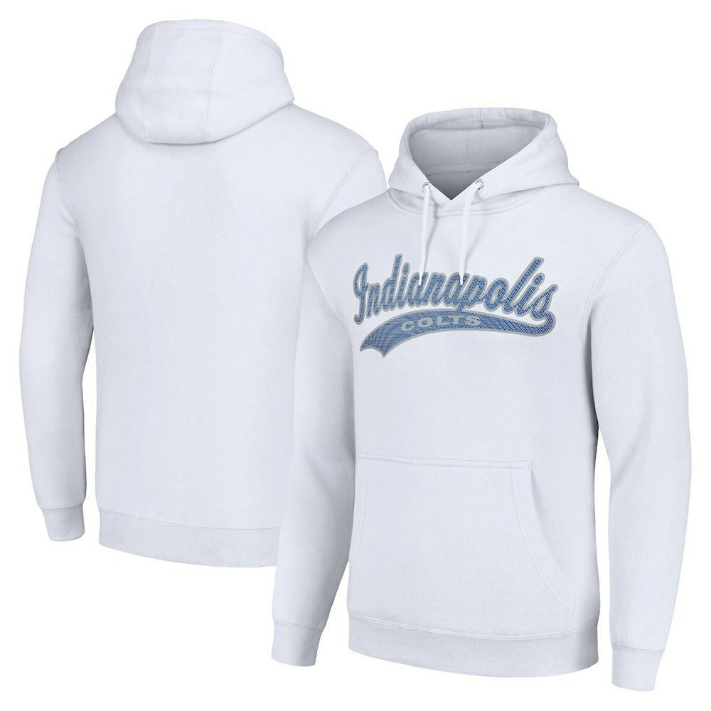 Indianapolis Colts Starter Unisex Tailsweep Pullover Hoodie - White Hoodies