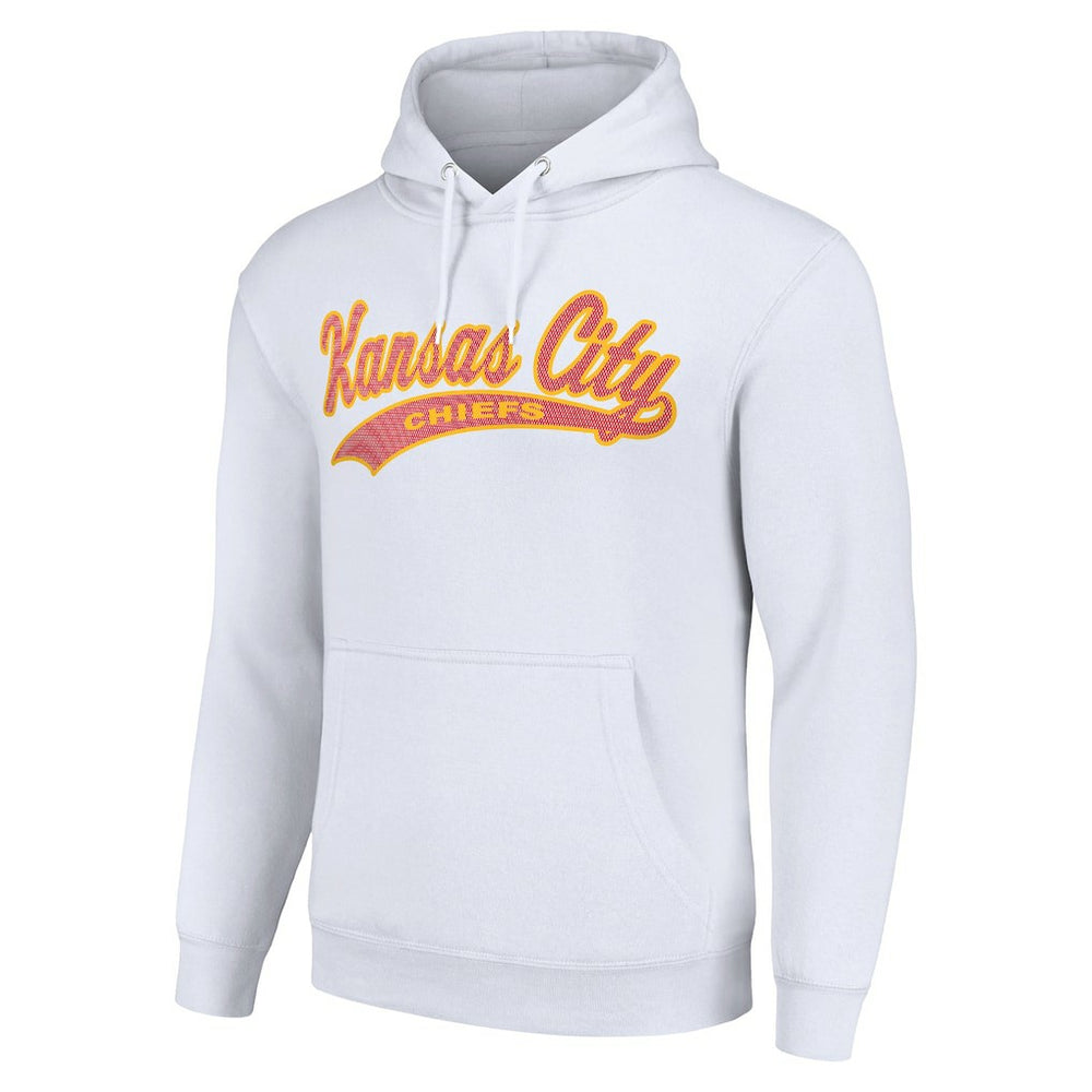 Kansas City Chiefs Starter Unisex Tailsweep Pullover Hoodie - White Hoodies