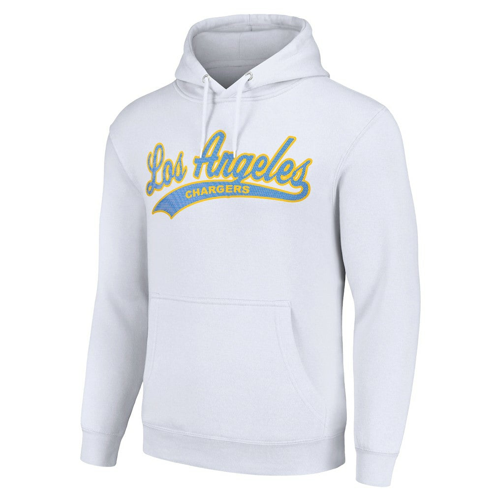 Los Angeles Chargers Starter Unisex Tailsweep Pullover Hoodie - White Hoodies