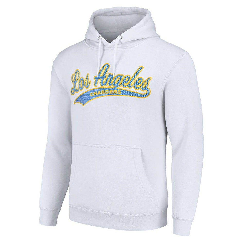 Los Angeles Chargers Starter Unisex Tailsweep Pullover Hoodie - White Hoodies