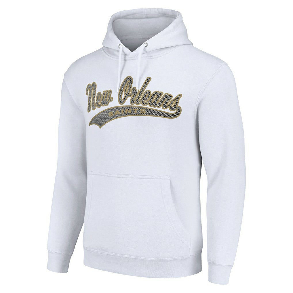 New Orleans Saints Starter Unisex Tailsweep Pullover Hoodie - White Hoodies