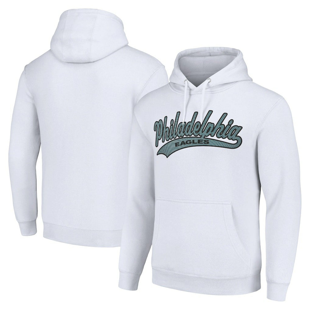 Philadelphia Eagles Starter Unisex Tailsweep Pullover Hoodie - White Hoodies