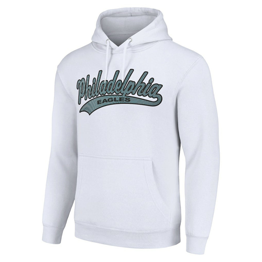 Philadelphia Eagles Starter Unisex Tailsweep Pullover Hoodie - White Hoodies