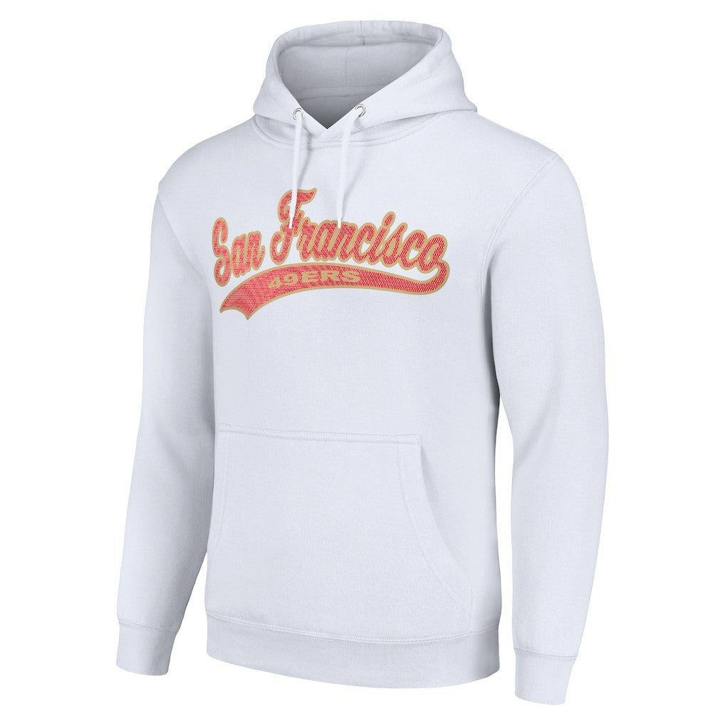San Francisco 49ers Starter Unisex Tailsweep Pullover Hoodie - White Hoodies