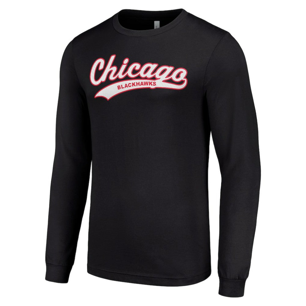 Chicago Blackhawks Starter Tailsweep T-Shirt - Black | US 200652351