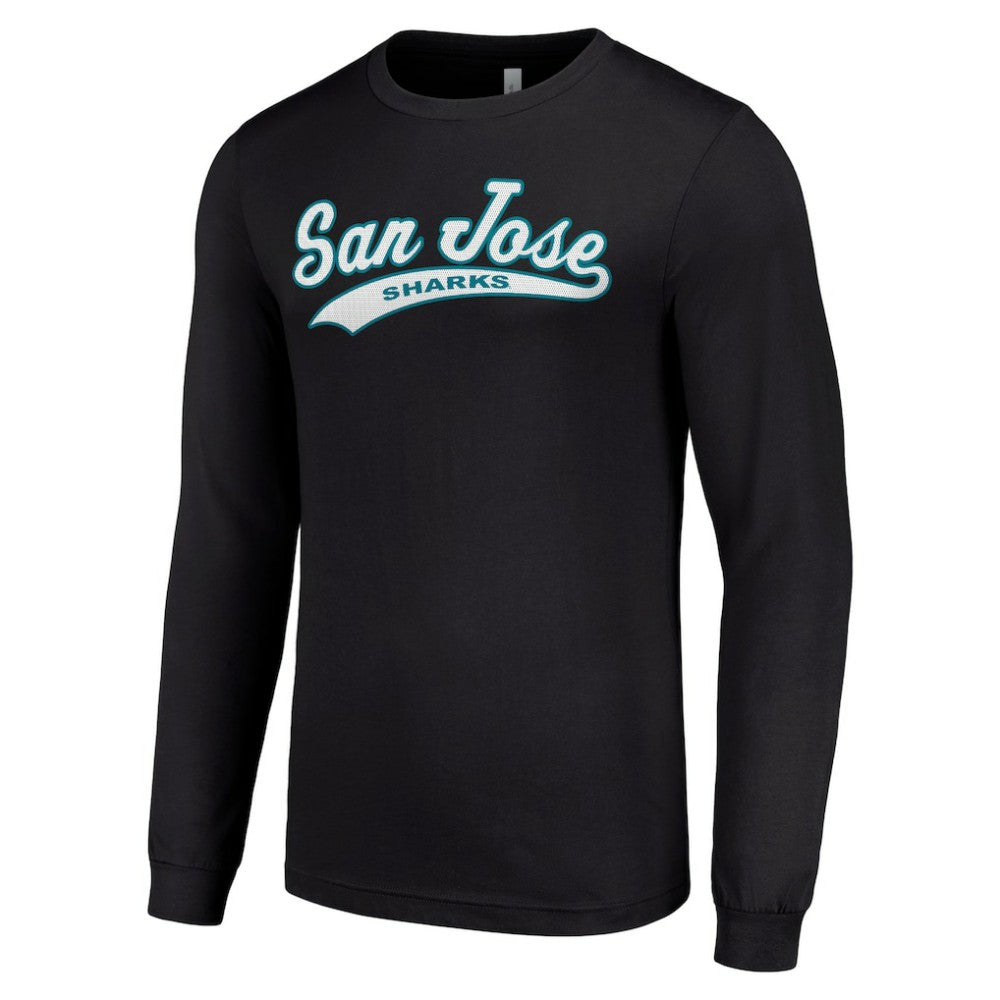San Jose Sharks Starter Tailsweep T-Shirt - Black | US 200652362