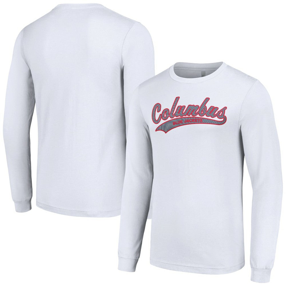 Columbus Blue Jackets Starter Tailsweep T-Shirt - White | US 200652394