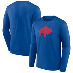 Buffalo Bills Throwback Long Sleeve T-Shirt - Royal T-shirts