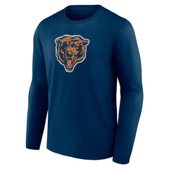 Chicago Bears Throwback Long Sleeve T-Shirt - Navy T-shirts