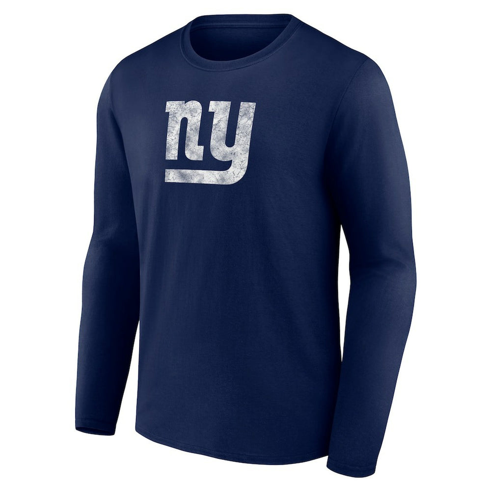 New York Giants Throwback Long Sleeve T-Shirt - Navy T-shirts