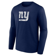 New York Giants Throwback Long Sleeve T-Shirt - Navy T-shirts