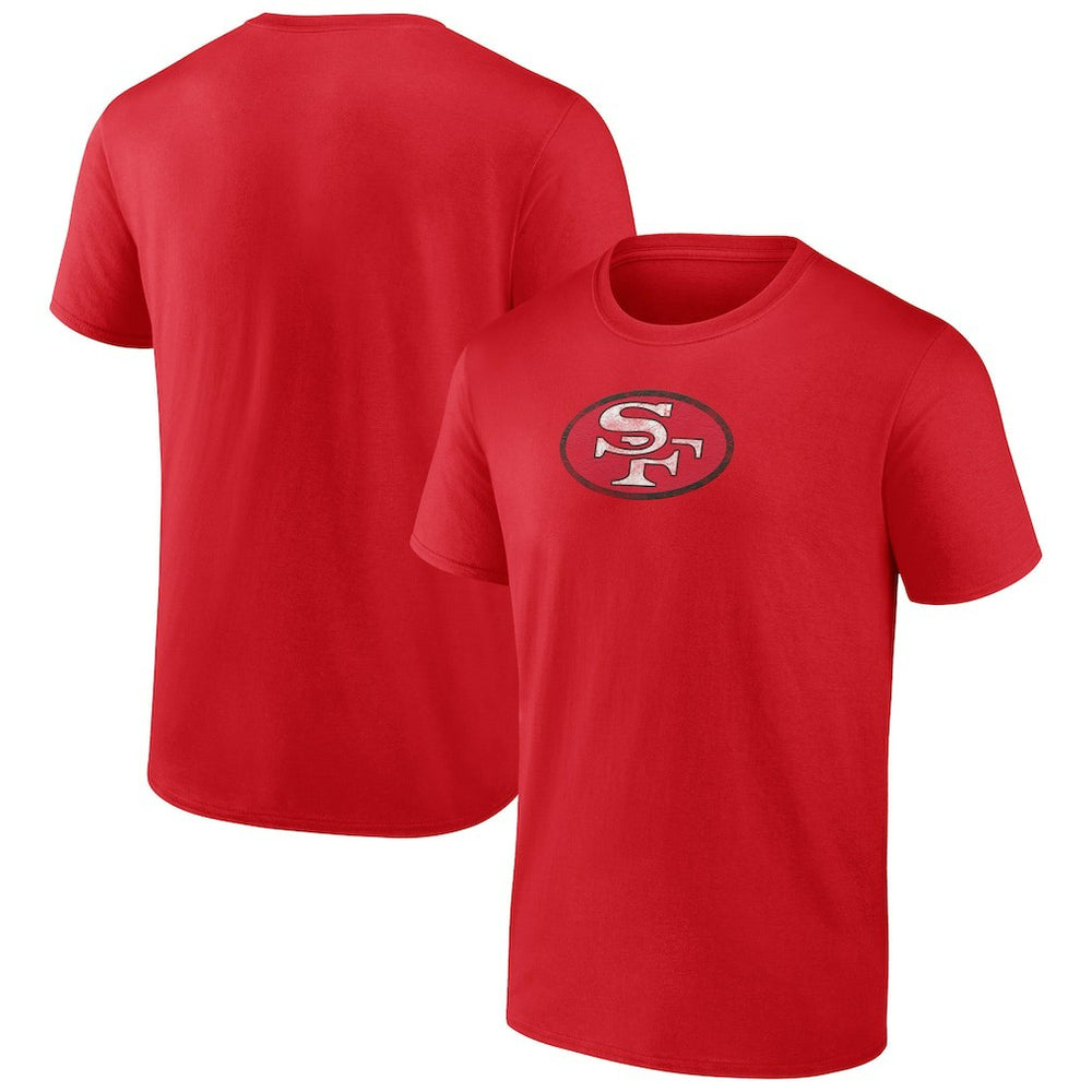 San Francisco 49ers Throwback T-Shirt - Scarlet T-shirts