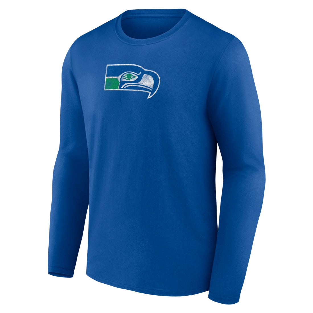 Seattle Seahawks Throwback Long Sleeve T-Shirt - Royal T-shirts