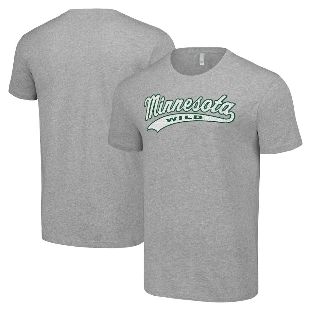 Minnesota Wild Starter Tailsweep T-Shirt - Heather Gray | US 200652568