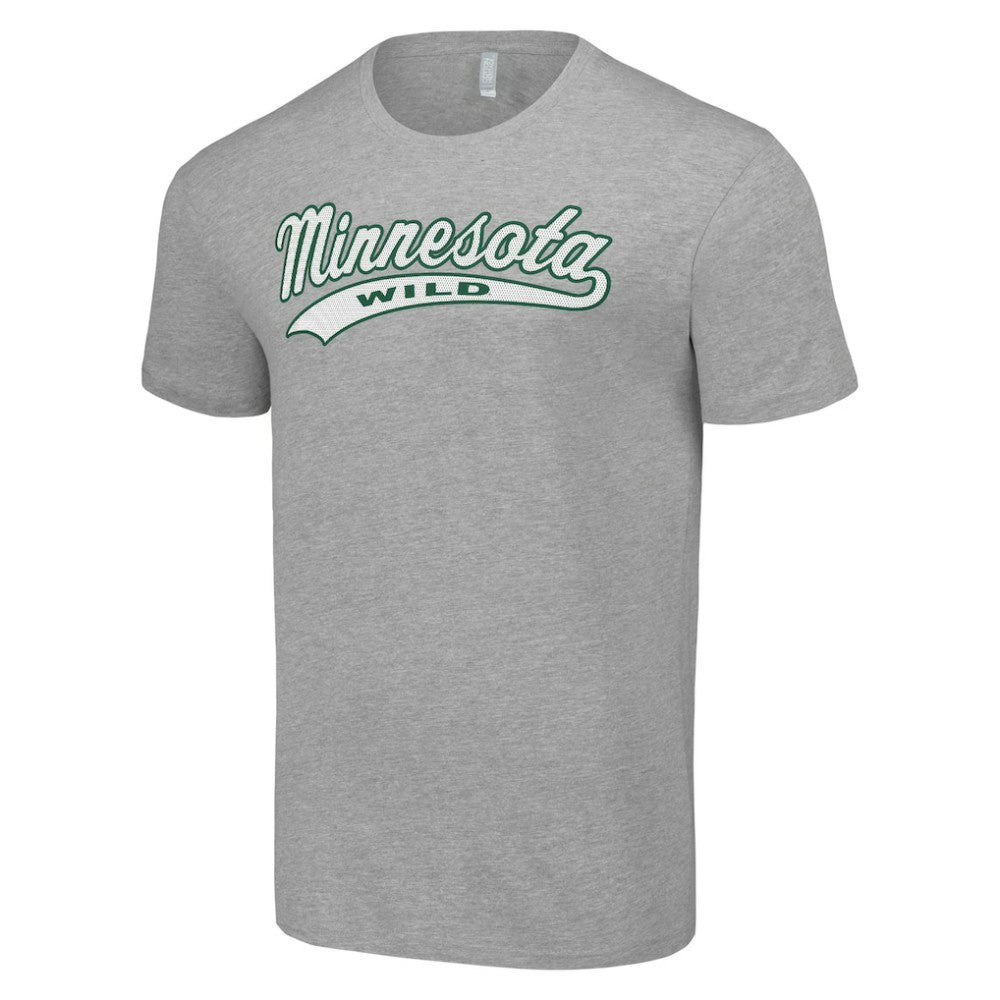 Minnesota Wild Starter Tailsweep T-Shirt - Heather Gray | US 200652568