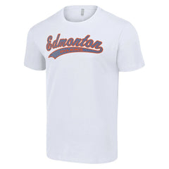 Edmonton Oilers Starter Tailsweep T-Shirt - White | US 200652619