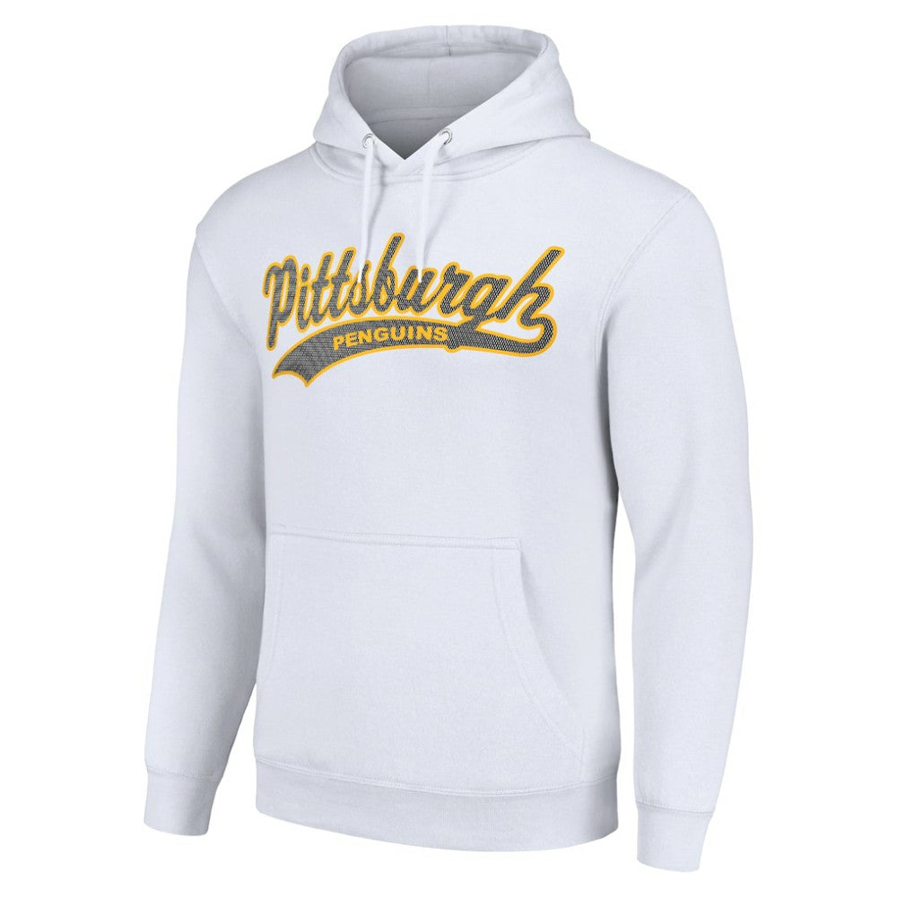 Pittsburgh Penguins Starter Tailsweep Fleece Tri-Blend Pullover Hoodie - White | US 200652669