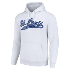 St. Louis Blues Starter Tailsweep Fleece Tri-Blend Pullover Hoodie - White | US 200652672