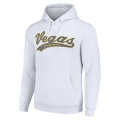 Vegas Golden Knights Starter Tailsweep Fleece Tri-Blend Pullover Hoodie - White | US 200652676