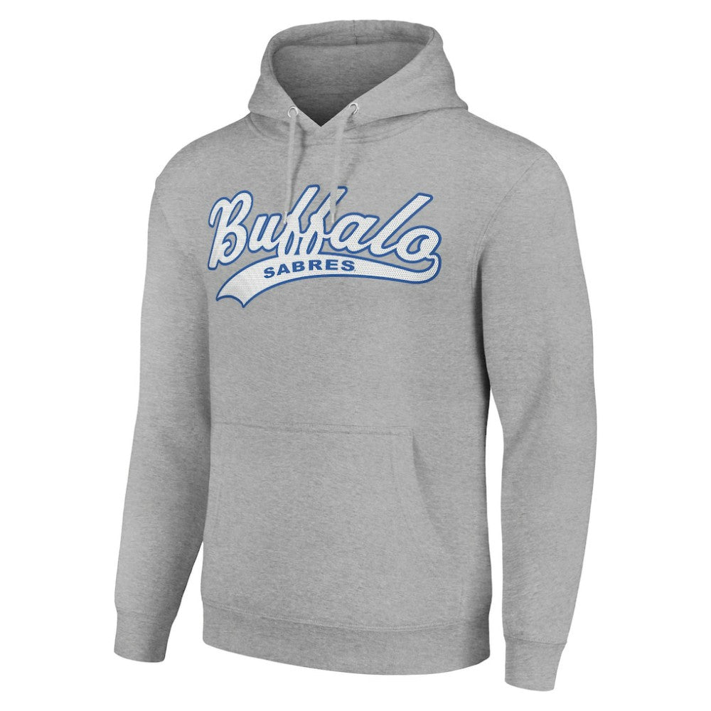 Buffalo Sabres Starter Tailsweep Fleece Tri-Blend Pullover Hoodie - Heather Gray | US 200652681