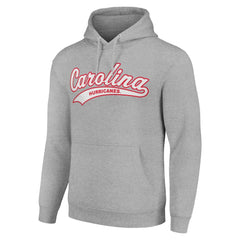 Carolina Hurricanes Starter Tailsweep Fleece Tri-Blend Pullover Hoodie - Heather Gray | US 200652683