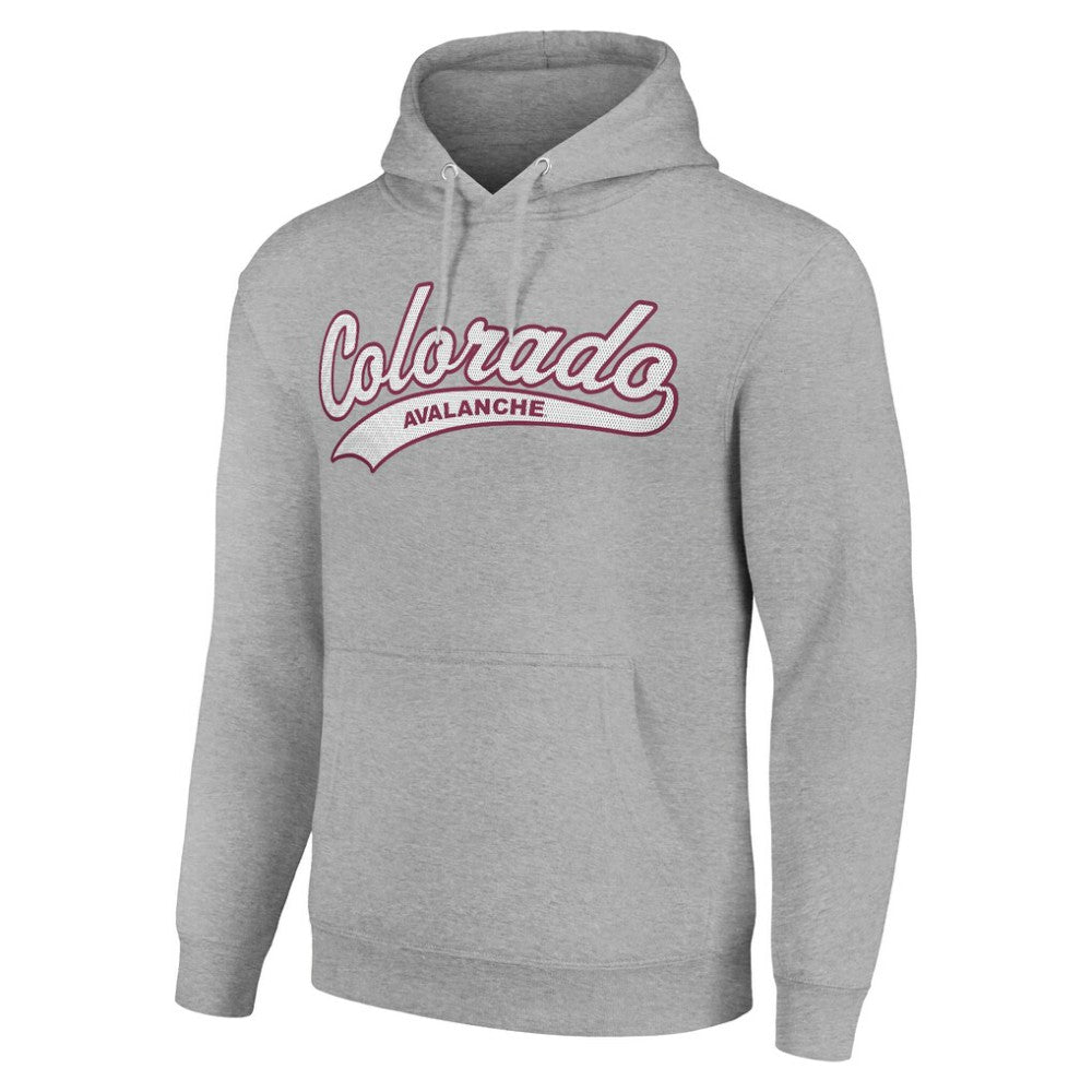 Colorado Avalanche Starter Tailsweep Fleece Tri-Blend Pullover Hoodie - Heather Gray | US 200652685