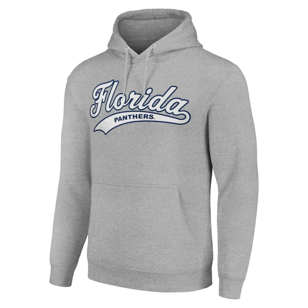 Florida Panthers Starter Tailsweep Fleece Tri-Blend Pullover Hoodie - Heather Gray | US 200652690