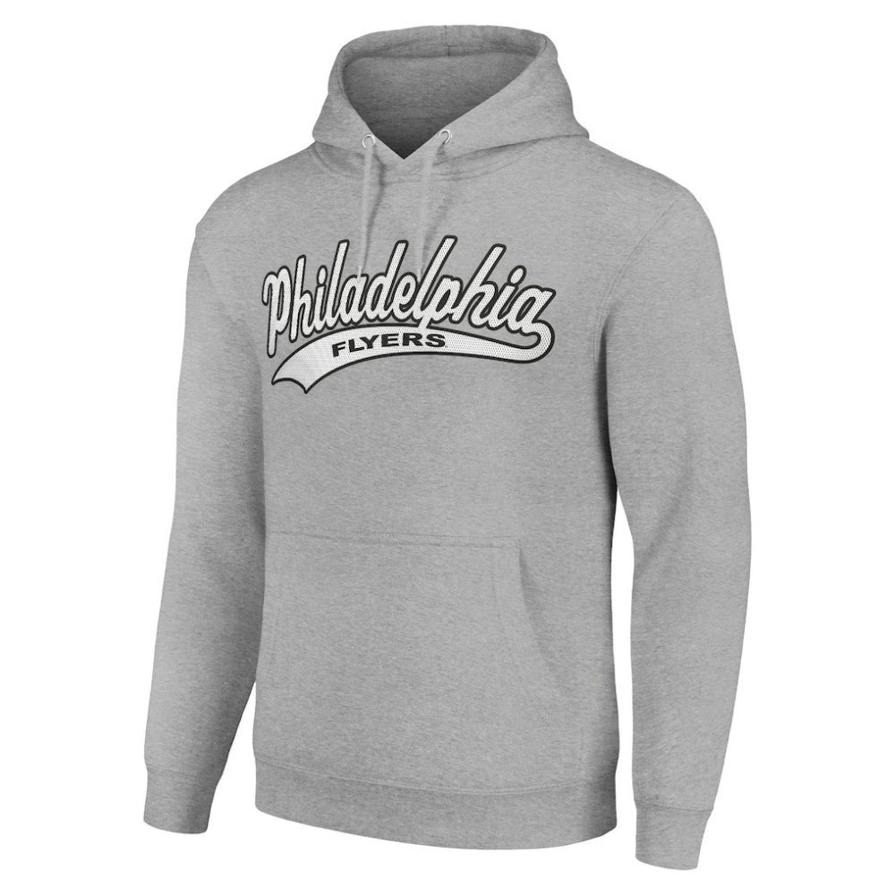 Philadelphia Flyers Starter Tailsweep Fleece Tri-Blend Pullover Hoodie - Heather Gray | US 200652699
