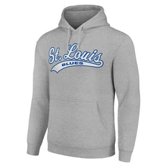 St. Louis Blues Starter Tailsweep Fleece Tri-Blend Pullover Hoodie - Heather Gray | US 200652704