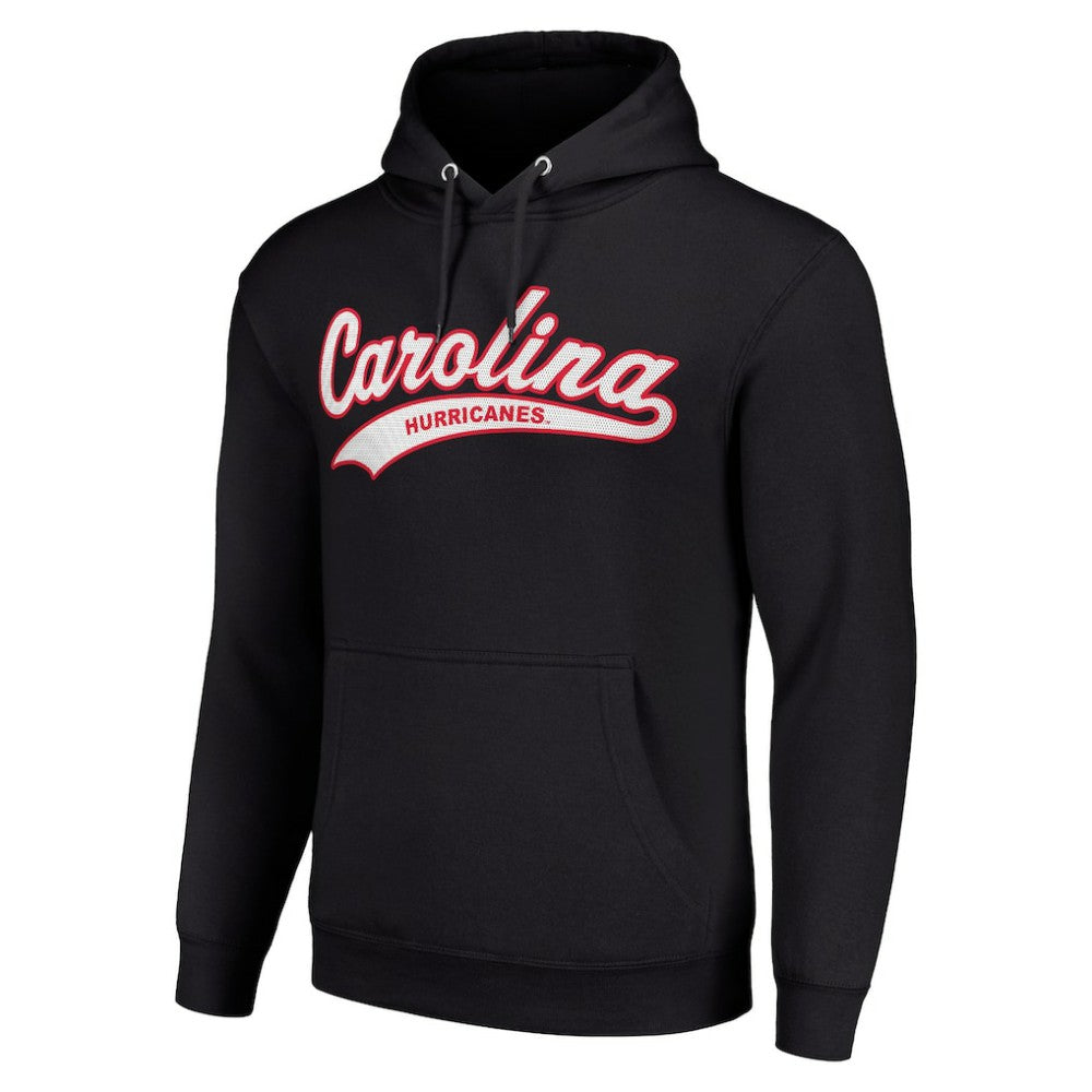 Carolina Hurricanes Starter Tailsweep Fleece Tri-Blend Pullover Hoodie - Black | US 200652713
