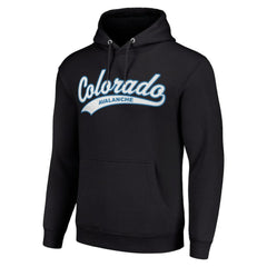 Colorado Avalanche Starter Tailsweep Fleece Tri-Blend Pullover Hoodie - Black | US 200652715