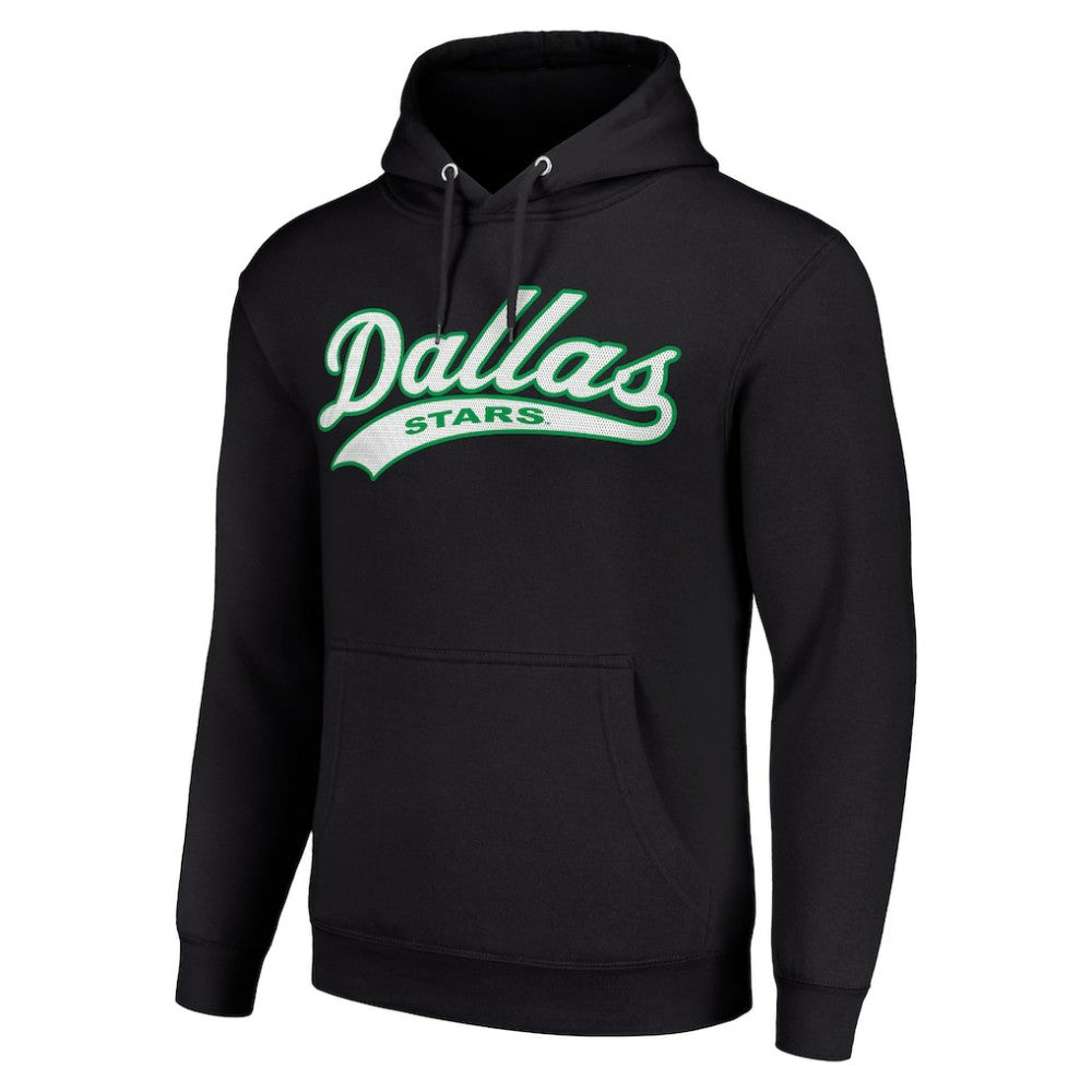 Dallas Stars Starter Tailsweep Fleece Tri-Blend Pullover Hoodie - Black | US 200652716