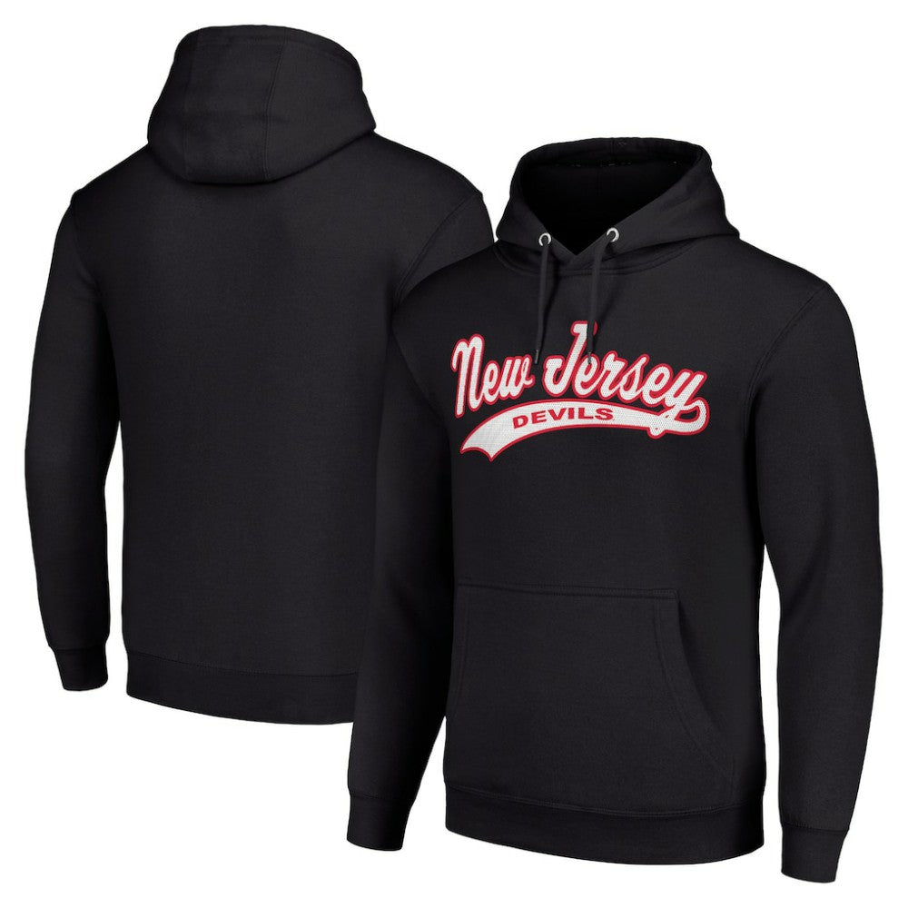 New Jersey Devils Starter Tailsweep Fleece Tri-Blend Pullover Hoodie - Black | US 200652720
