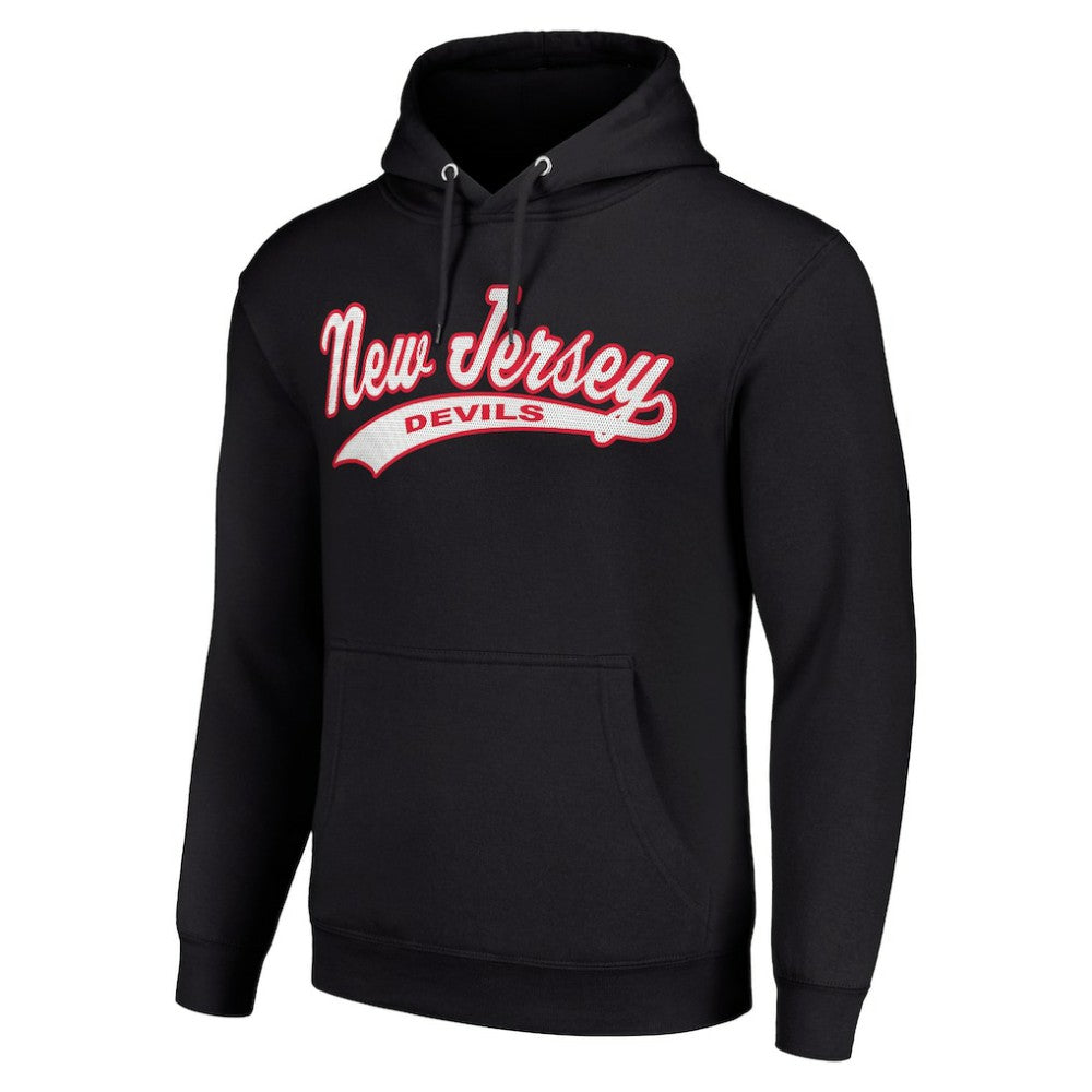 New Jersey Devils Starter Tailsweep Fleece Tri-Blend Pullover Hoodie - Black | US 200652720
