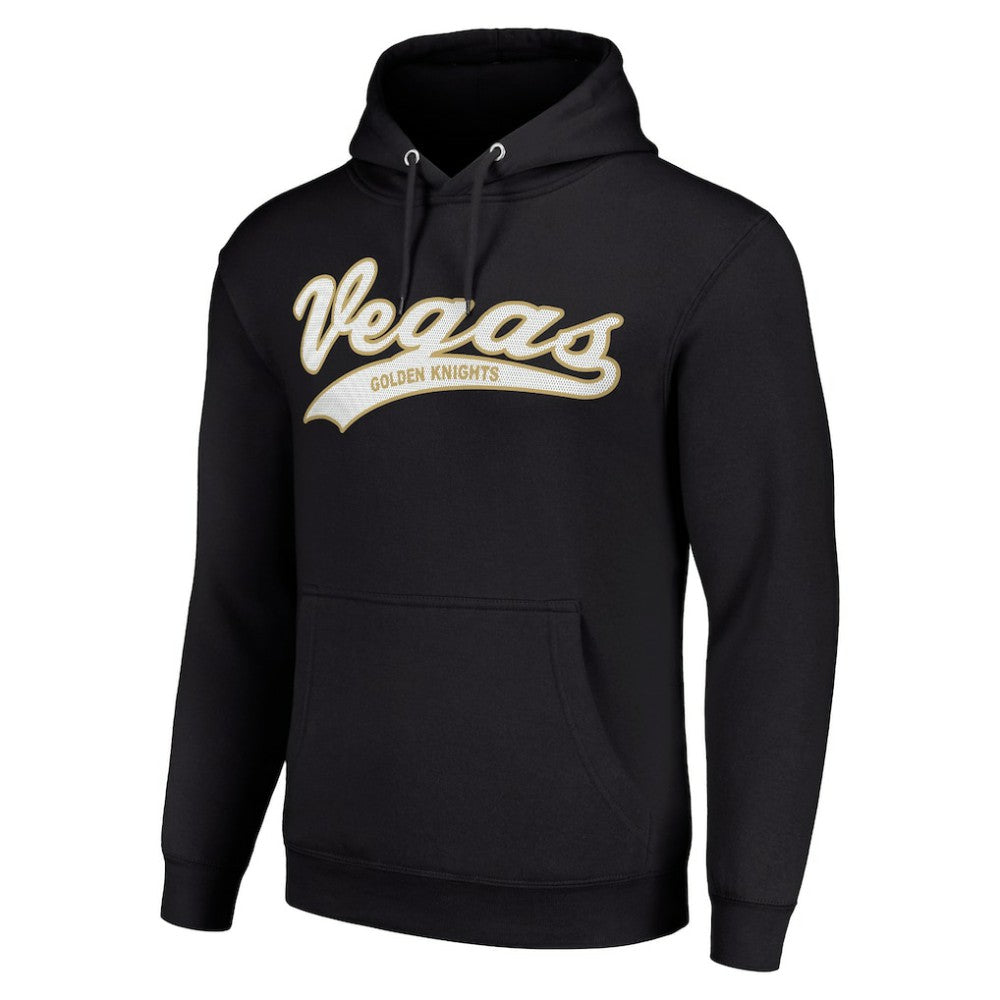 Vegas Golden Knights Starter Tailsweep Fleece Tri-Blend Pullover Hoodie - Black | US 200652727