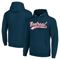 Montreal Canadiens Starter Tailsweep Fleece Tri-Blend Pullover Hoodie - Navy | US 200652730