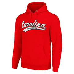 Carolina Hurricanes Starter Tailsweep Fleece Tri-Blend Pullover Hoodie - Red | US 200652739