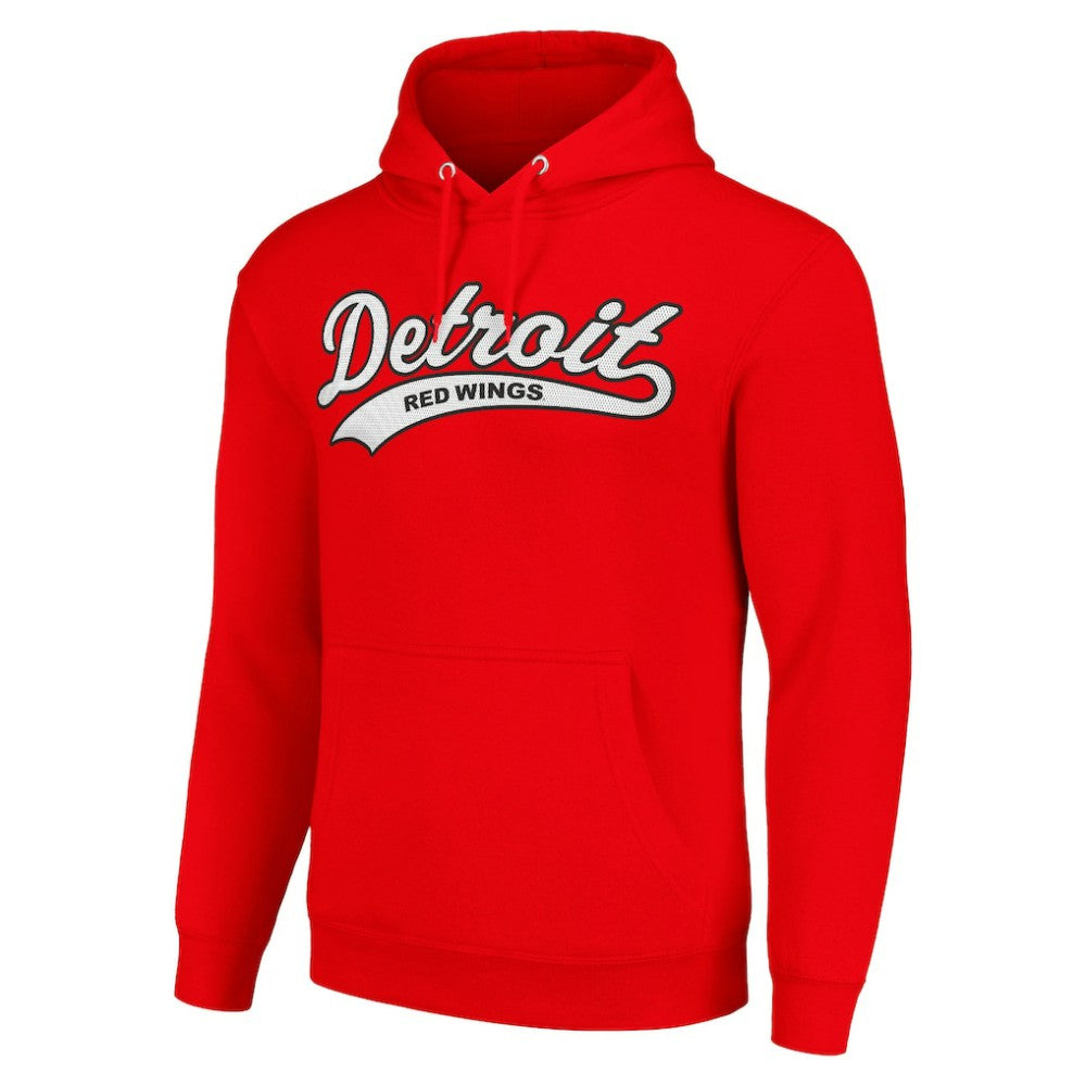 Detroit Red Wings Starter Tailsweep Fleece Tri-Blend Pullover Hoodie - Red | US 200652741