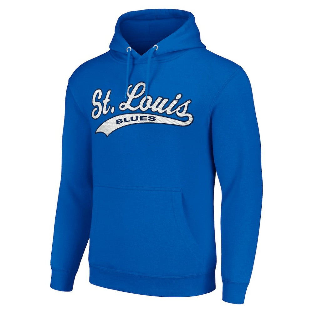 St. Louis Blues Starter Tailsweep Fleece Tri-Blend Pullover Hoodie - Blue | US 200652752